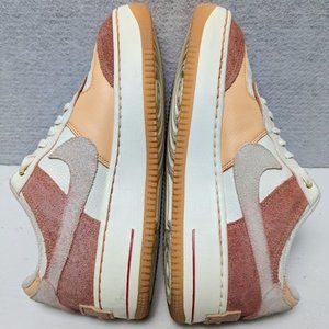 Nike Women's Low-Top Athletic Sneakers in White, Tan, Peach and Rust